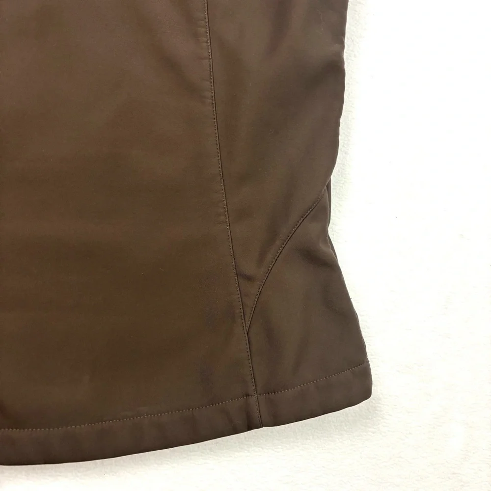 Nike Brown/Pink‎ Fleece Sleeveless Athletic Running Zipper Vest Sweatshirt (M)